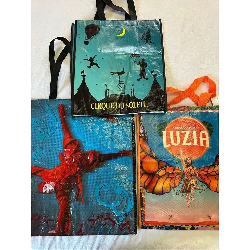 Cirque du Soleil Luzia Reusable Tote Bag Set of 3